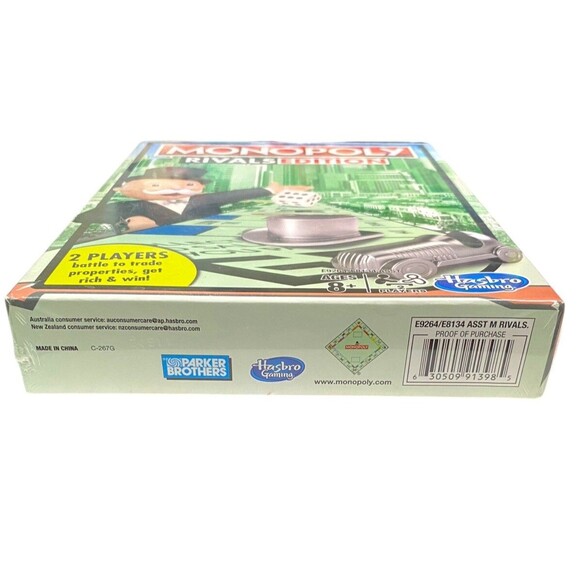 Monopoly Rivals Edition 2 Player Game Hasbro Gaming Brand New Sealed - Picture 6 of 7